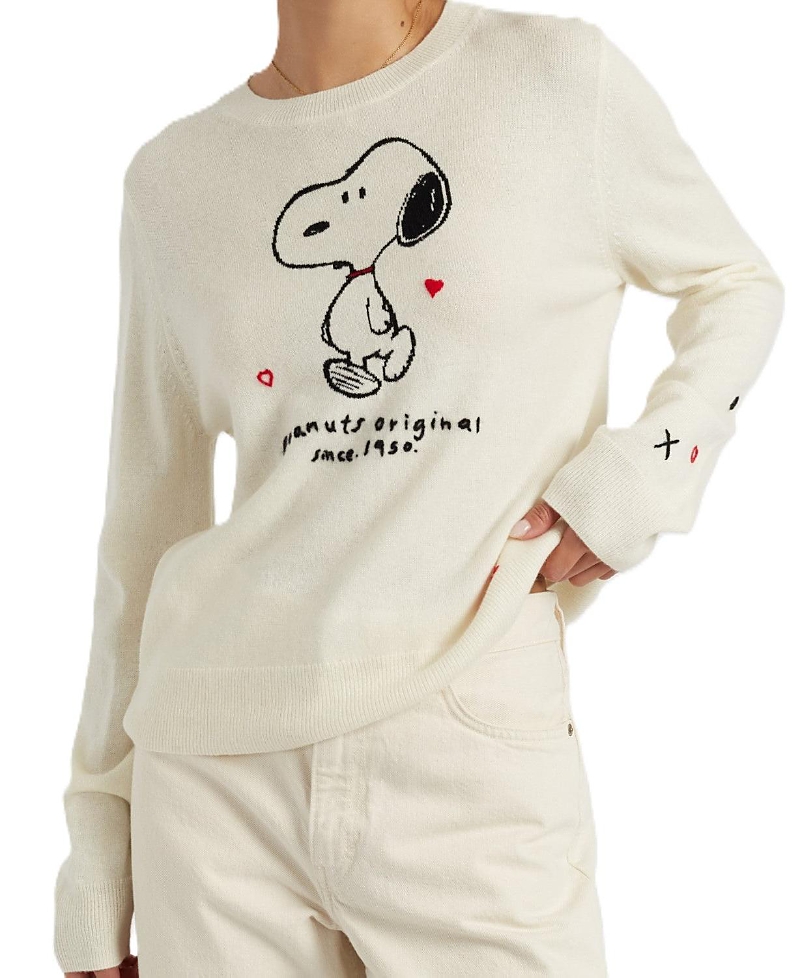 Chinti & Parker Wool Cashmere Peanuts Original Sweater In Neutral