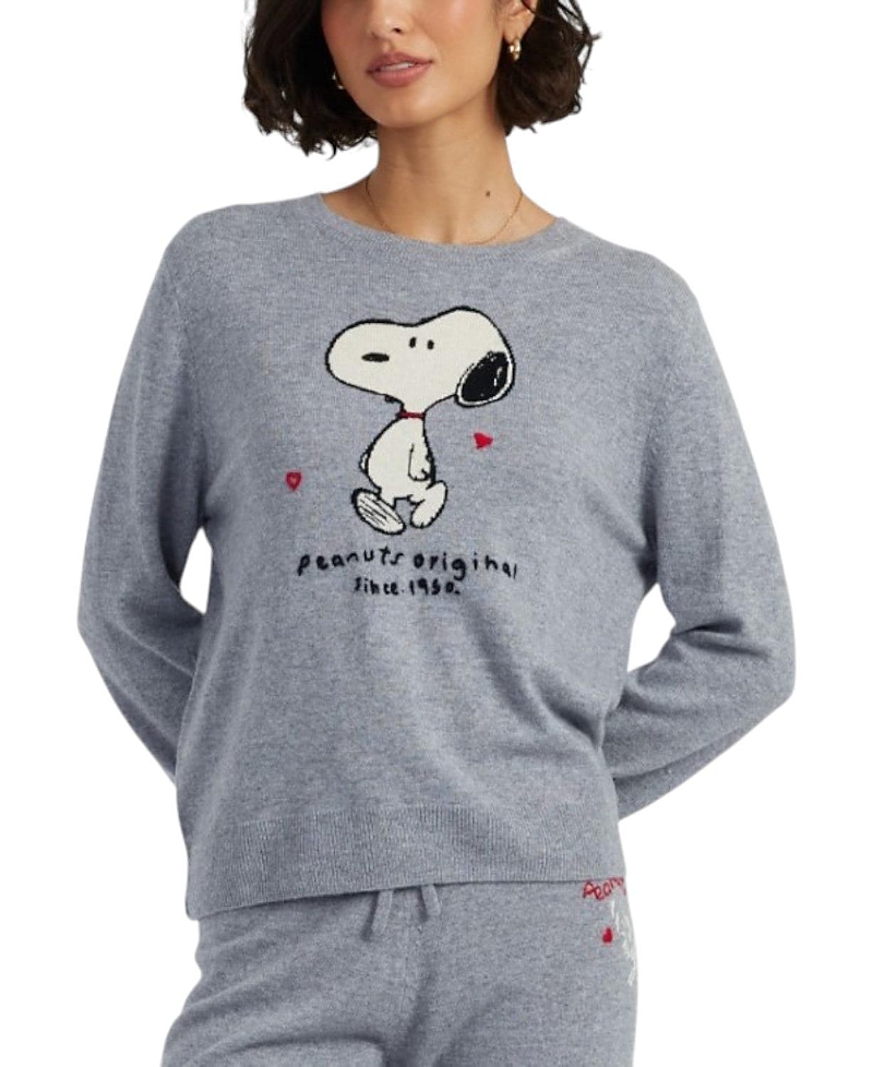 Chinti & Parker Wool Cashmere Peanuts Original Sweater In Gray