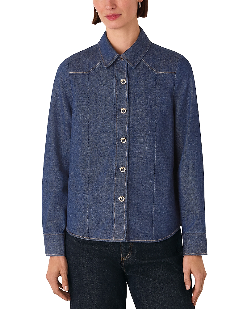Whistles Button Down Shirt In Blue