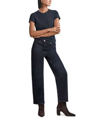 Selin Straight Leg Jeans in Dark Blue