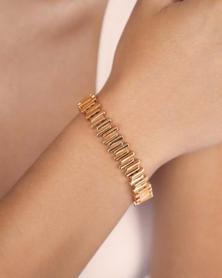 Chunky Rectangular Link Bracelet
