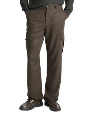 Wool Blend Flannel Louie Cargo Pants