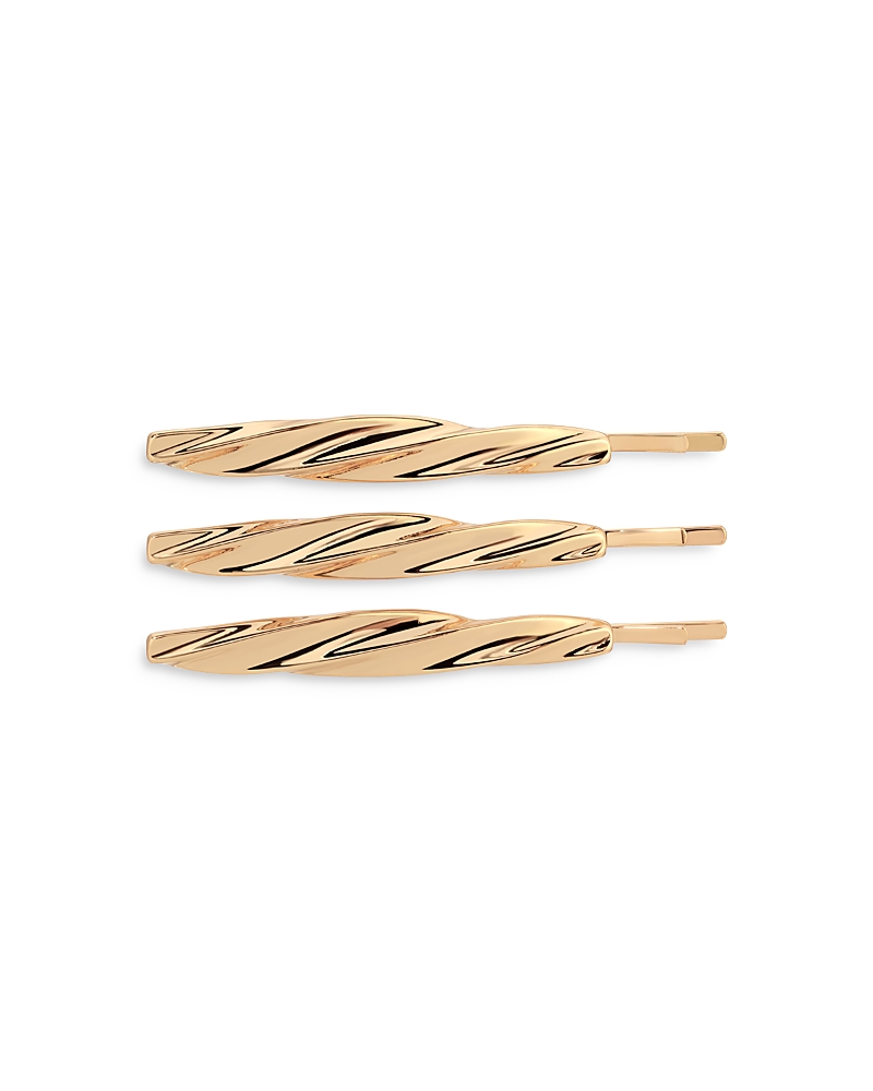 Ettika 3-pack Twisted Barrettes In Gold