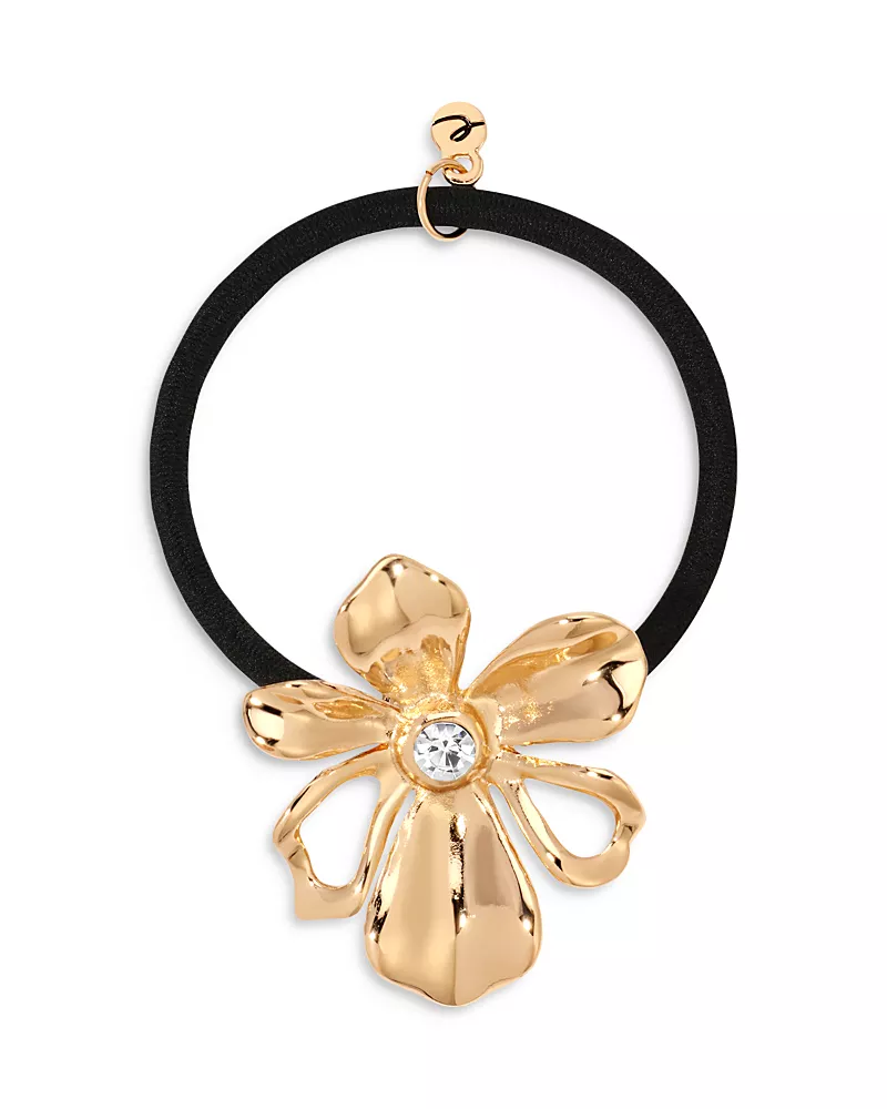 Ettika Crystal Flower Hair Elastic