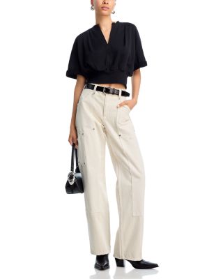 Short Sleeve Cropped Sweatshirt