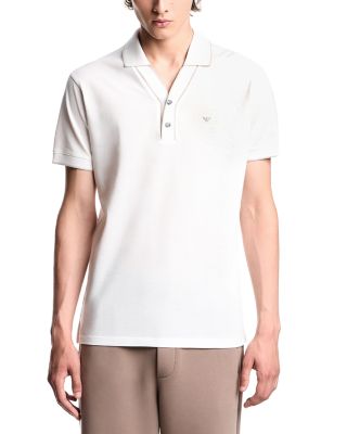 Contrast Edges Piqu&eacute; Polo Shirt