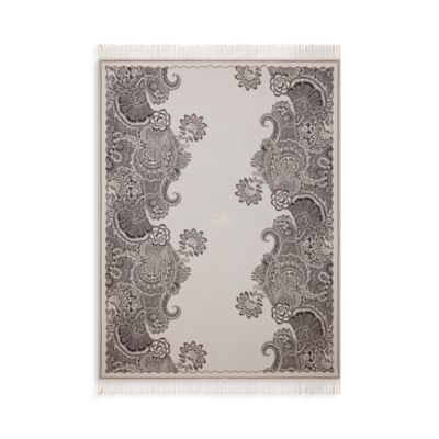 Bloom Floral Jacquard Wool Throw