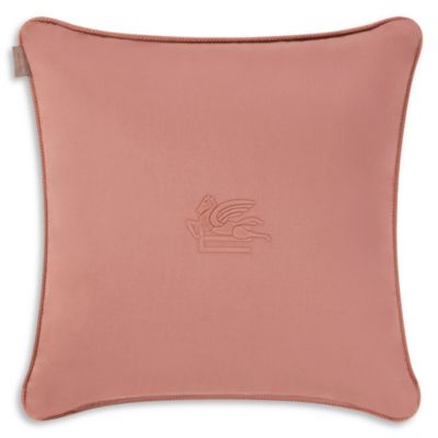 Bloom Floral Velvet Embroidered Decorative Pillow, 18&amp;quot; x 18&amp;quot;