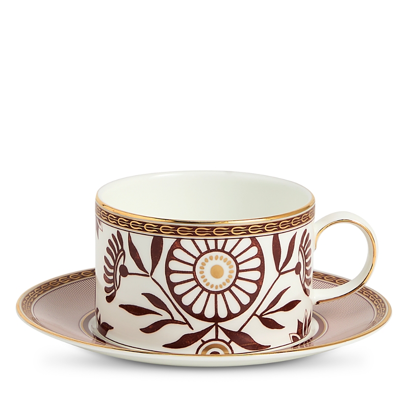 Wedgwood Red Splendor Teacup & Saucer In Multi