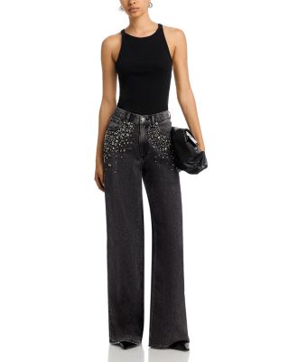 Sofie High Rise Full Wide Leg Jeans in Jewel