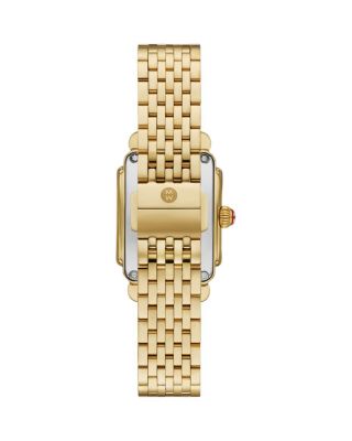 Deco Courbe 18K Gold-Plated Diamond Watch, 26mm x 32mm