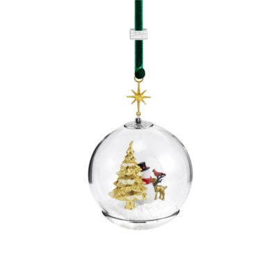 Snowman and Friends Snow Globe Ornament