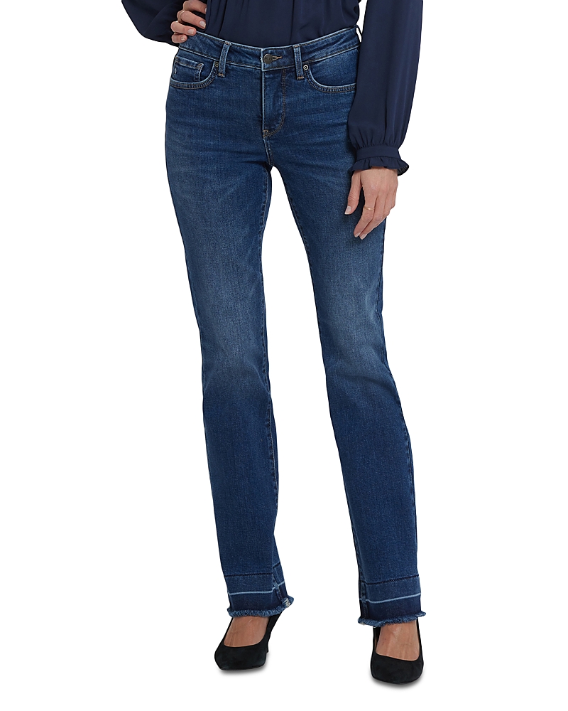 Nydj Barbara Bootcut Shadow Mid Rise Jeans In Dark Loire In Blue