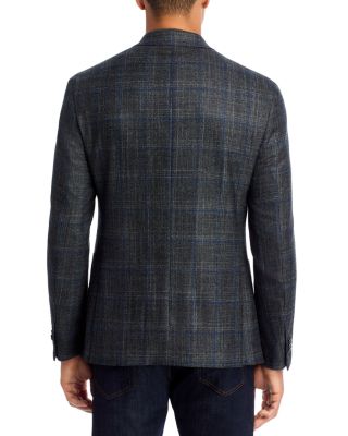 Loro Piana Wool, Silk & Cashmere Fabric Plaid Unstructured Regular Fit Sport Coat - Exclusive