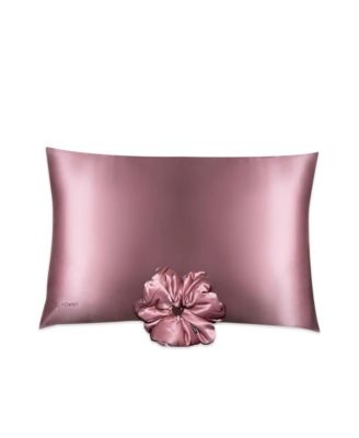  Silk Standard Pillowcase and Padded Scrunchie Set