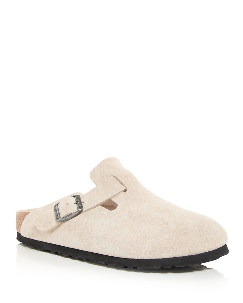 Birkenstock Boston Shearling-lined Clogs Sandal In Metallic