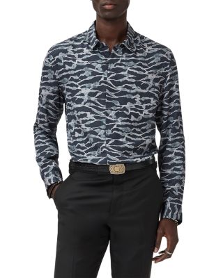 Rodney Printed Button Front Shirt