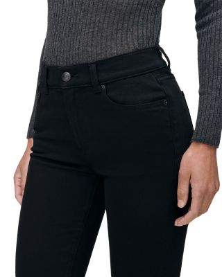 Mara Straight Mid Rise Instasculpt™ Ankle Jeans in Black
