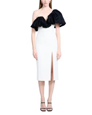 Puff Tea Length Dress