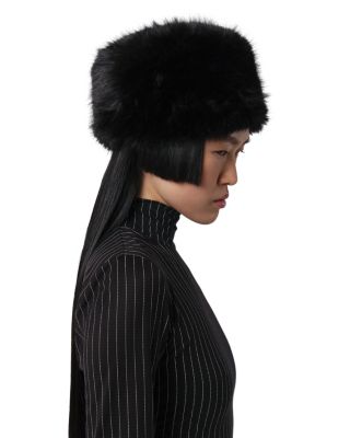 Margot Sable Faux Fur Pillbox Hat