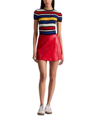 Toni Faux Leather Mini Skirt