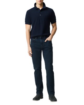 Linden Relaxed Fit Italian Denim Jeans in Blue Black