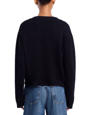 Addie Oversized Long Sleeve V Neck Sweater