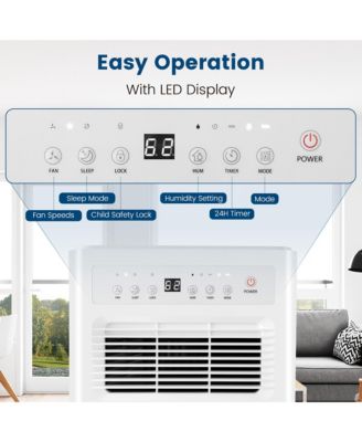  Portable 32 Pints/Day Dehumidifier for Home Basement with 3 Modes