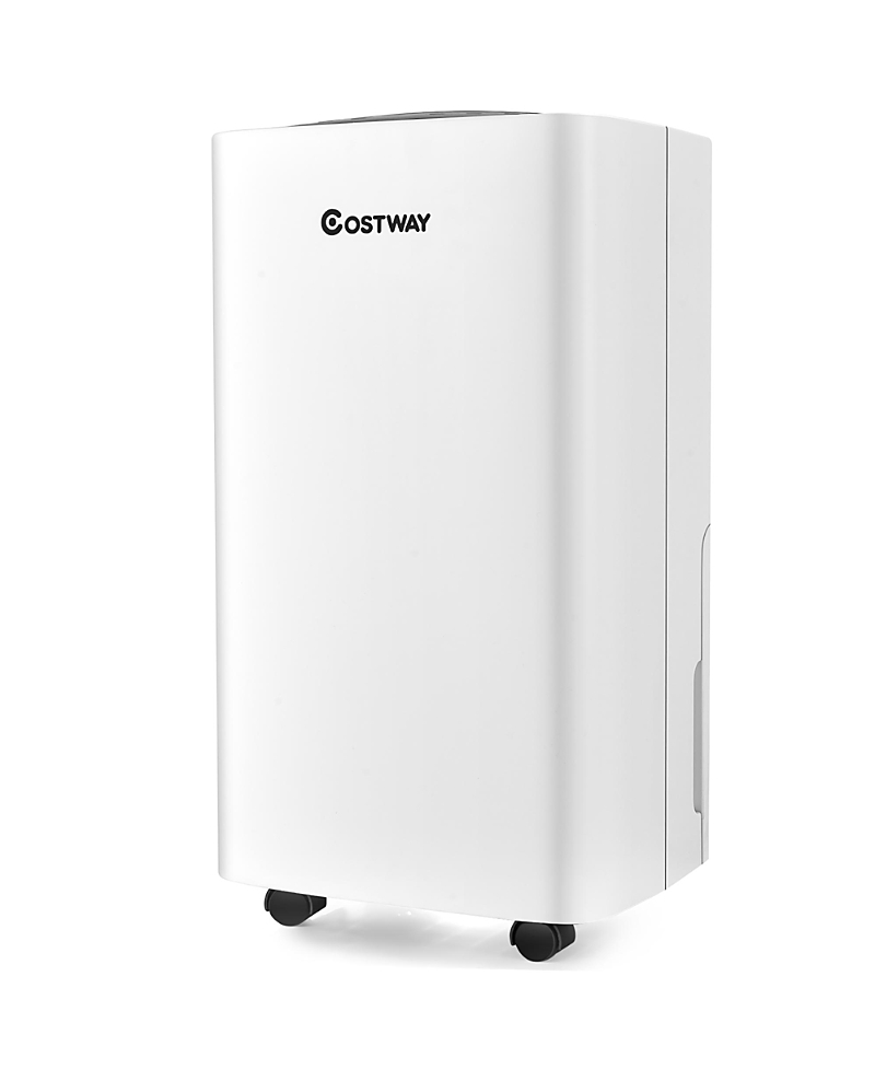 Costway 24 Pints 1500 Sq. Ft Portable Dehumidifier For Medium To Large Spaces In White