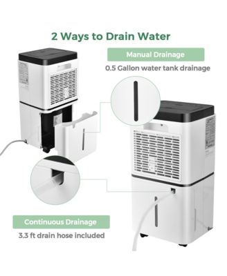  30 Pints 1500 Sq. Ft Dehumidifier For Medium To Large Room with Indicator