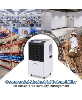  250 Pints Commercial Dehumidifier Industrial Heavy Duty Dehumidifier with Drain Hose