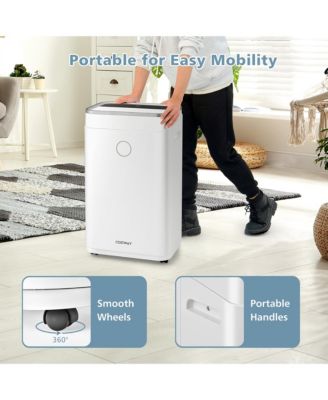  60-Pint Dehumidifier for Home & Basements 4000 Sq. Ft with 3-Color Digital Display