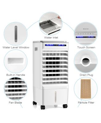  3-in-1 Evaporative Air Cooler Portable Air Cooling Fan with Fan & Humidifier