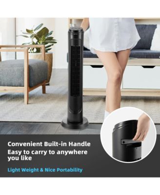 40''Tower Fan with Remote 75 Degree Oscillating Fan with 3 Wind Modes & 4 Wind Speeds