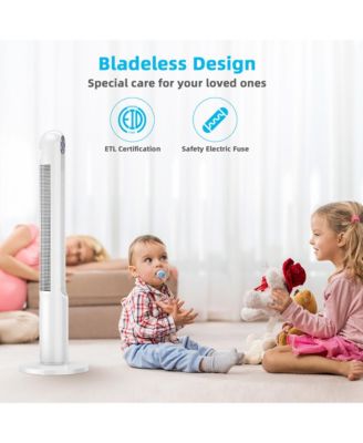 42'' Smart Display Panel 12H Timer Tower Fan with Remote