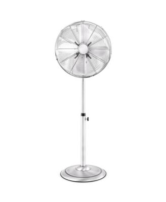 16" Standing Pedestal Fan with 3 Speed Settings Carrying Handle Aluminum Blades