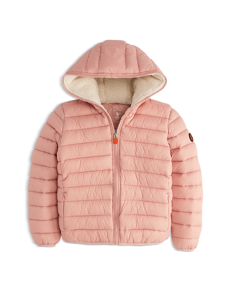 Save The Duck Girls' Leci Quilted Jacket - Little Kid, Big Kid In Pink