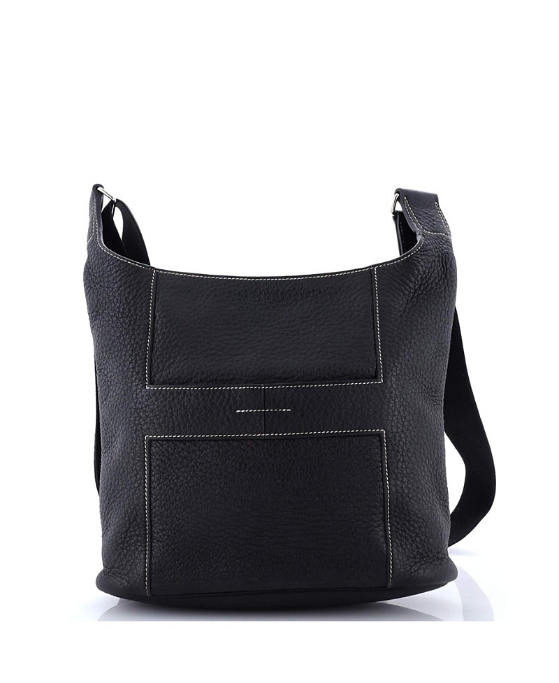 Pre-owned Pre-owned Hermes Hermes Pm Sac Good News Bag Leather In Black