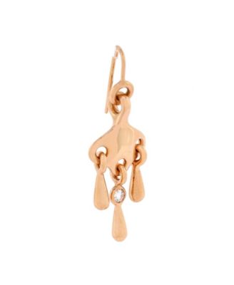  Filet d'Or Earrings 18K Rose Gold and Diamond
