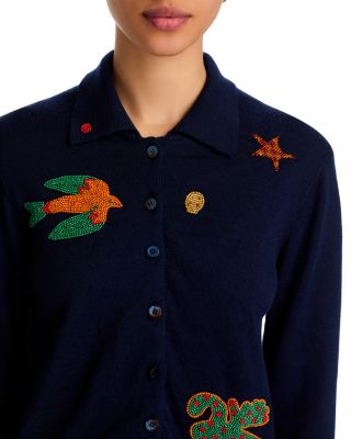 The Racquet Wool Cardigan