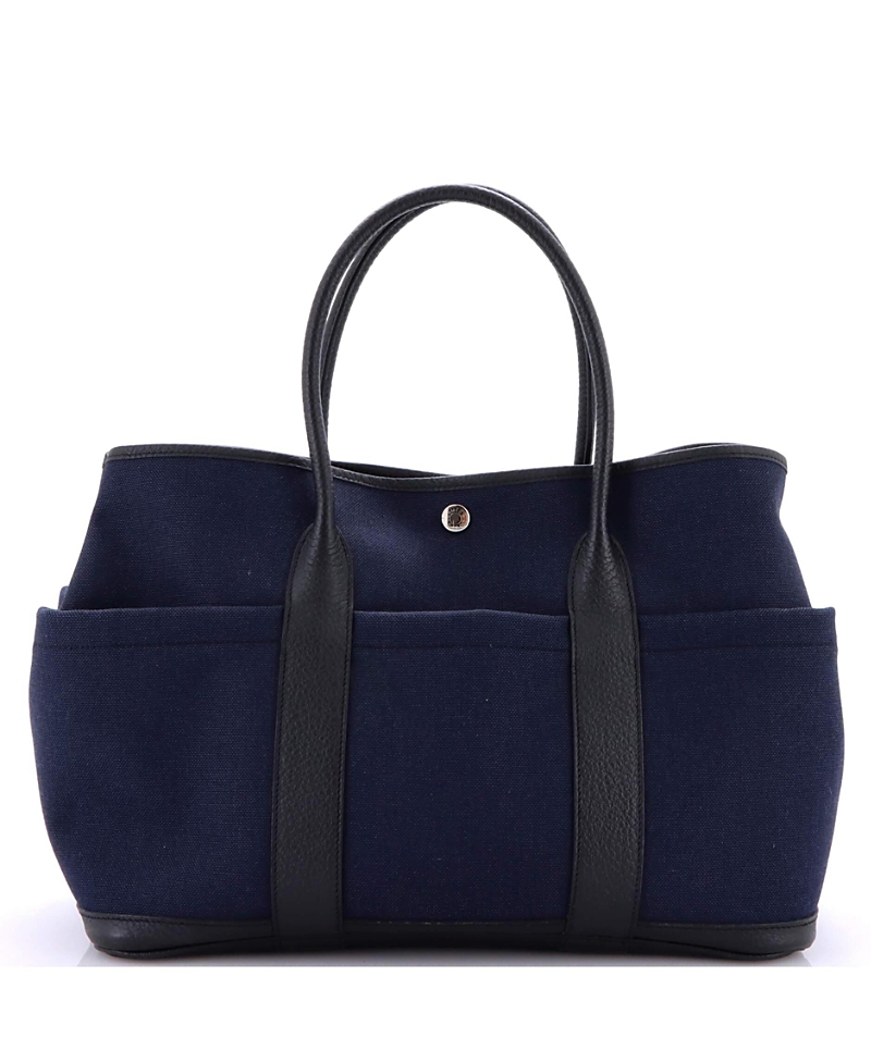 Pre-owned Pre-owned Hermes Hermes 36 Garden Party Pockets Tote Toile And Leather In Multi