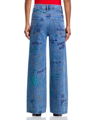 The Mid Rise Double Dip Nerdy Jeans in Alphabet Soup