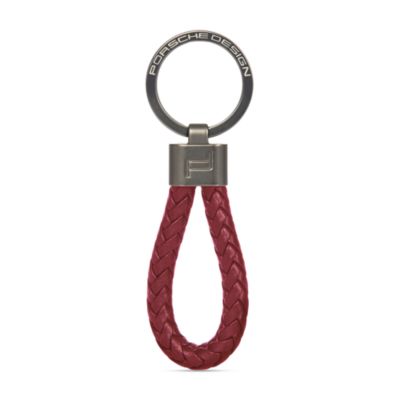 Braided Leather Key Ring