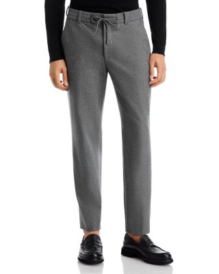 Perin Tapered Fit Tech Flannel Jersey Jogger Pants