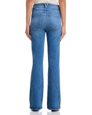 Beverly Loafer High Rise Skinny Flare Jeans in Ripple Haze
