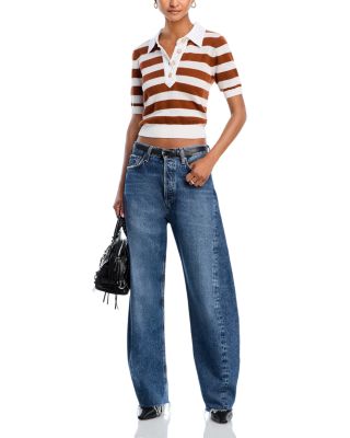 The Bold Stripe Polo Sweater