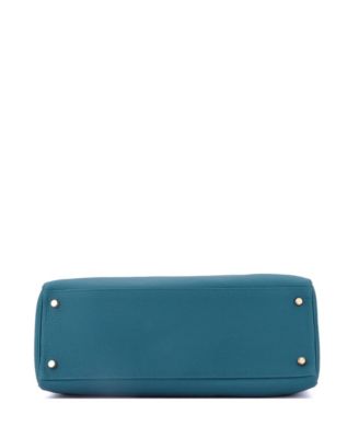Kelly 35 Handbag Blue Togo with Gold Hardware