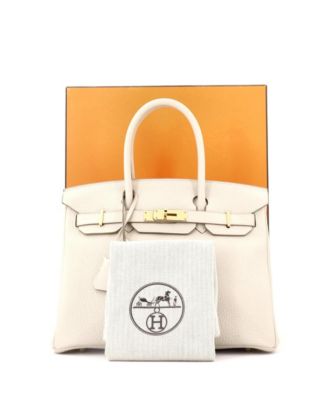 Birkin 30 Handbag Light Togo with Gold Hardware