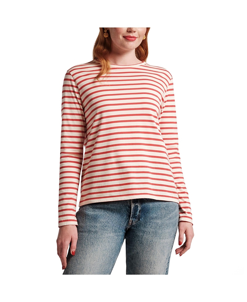 Frances Valentine Long Sleeve Striped T Shirt Stripe In Multi