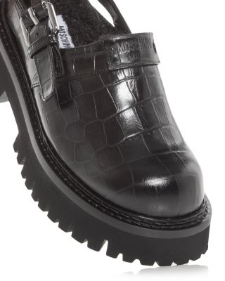 Women's Embossed Slingback Clogs